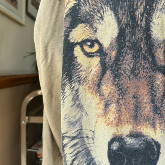 The Bradford Exchange Wolf Full Zip Hoodie, XXL Mens - Picture 1 of 15
